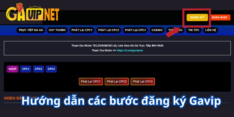đăng ký gavip